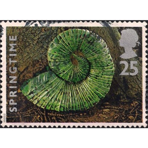 GB, Snail in leaves, brown 1995, 25p, #3