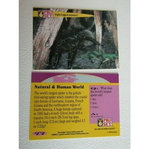 Pro Set 1992 Guinness Book of Records Trade Cards Card Variants (eb2)