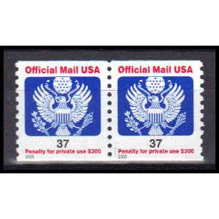 O159 37c Eagle Very Fine MNH Pair Z5501