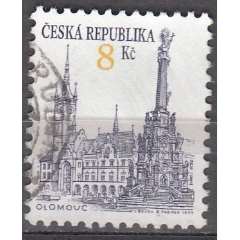 Ceska Republika 1993 Michel 16 O Cote (2009) 0.50 € Vue de Olomouc Cachet rond