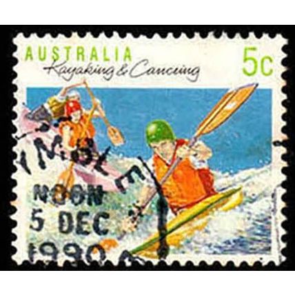 Australia 1990 Sport Kayaking & Canoeing 5c Used Stamp