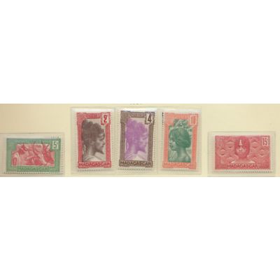 Madagascar Stamps Scott #148 To 155, Mint Hinged, Short Set
