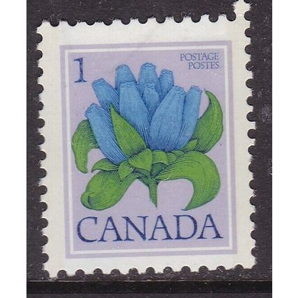 Canada 1977 Bottle Gentian 1c Mint Never Hung SG 856 VGC