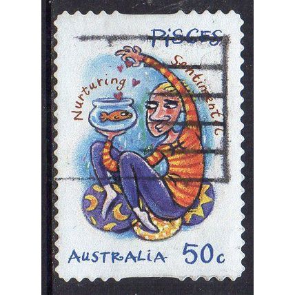 Australia 2007 Signs of the Zodiac - Pisces 50c s/a Used