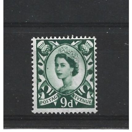 Scotland.S4 9d Bronze-Green.Mounted Mint.Aug25a