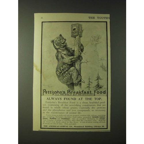 1900 Pettijohn's Breakfast Food Ad - Always Found at the top