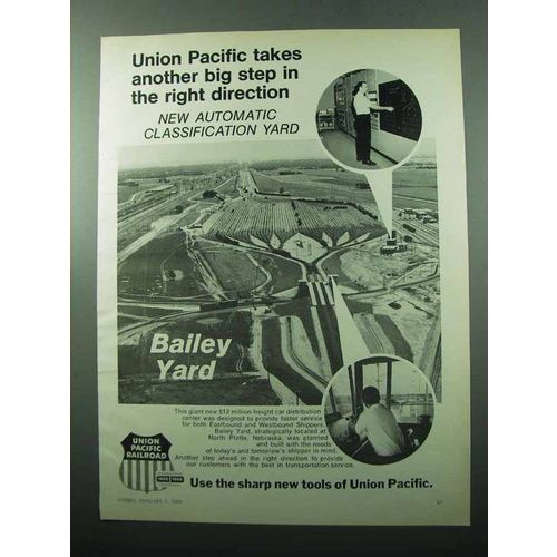 1969 Union Pacific Ad - Auto Classification Bailey Yard