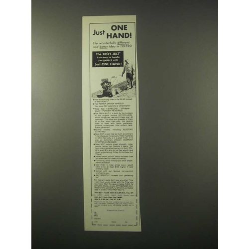1979 Troy-Bilt Roto Tiller Ad - Just One Hand