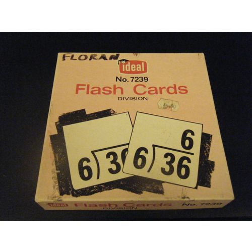Vintage Ideal No. 7239 Division Flash Cards