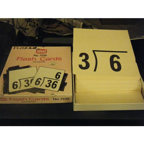 Vintage Ideal No. 7239 Division Flash Cards