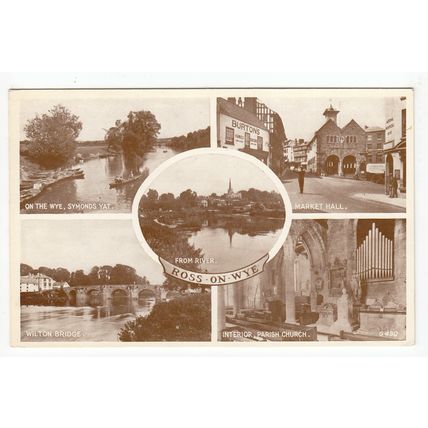 Ross-on-Wye Herefordshire Multiview Postcard G430