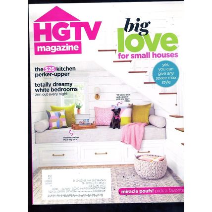 HGTV MAGAZINE MARCH. 2020 "BIG LOVE FOR SMALL HOUSES" Dreamy White Bedrooms