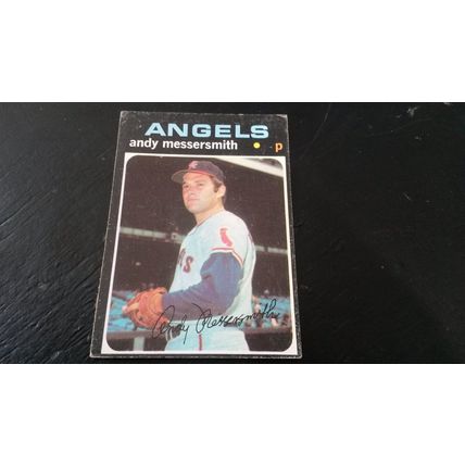 1971 Topps Card # 015 Andy Messersmith Good (2) California Angels