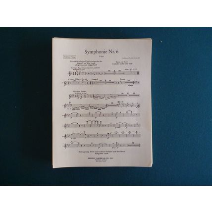 BEETHOVEN - Sym. No. 6 "Pastoral" Op. 68 - Kalmus Score and Parts