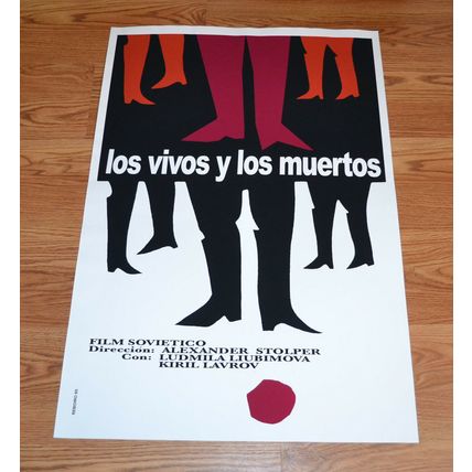 24x36" Movie Poster 4 Soviet film Los vivos y muertos.The dead and alive.LAST 1