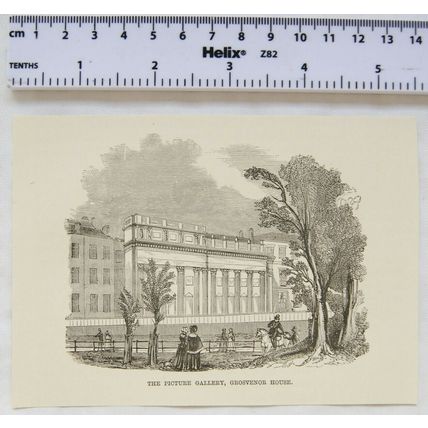 Vintage engraving: The Picture Gallery, Grosvenor House