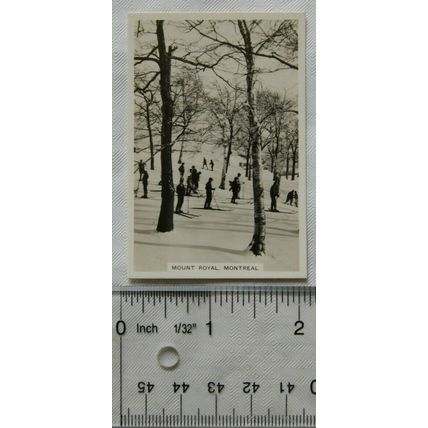 1937 Senior Service Winter Scenes No. 30 Mount Royal, Montreal