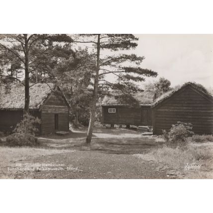 Sunnhordland Norway Folk Museum Real Photo Postcard
