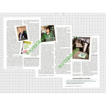 Rick Cowdery Plymouth Argyle Football Trevor Richards - 2011 Article