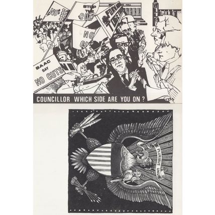 Slash Margaret Thatcher Policies Anti Conservative Poll Tax 2x Postcard