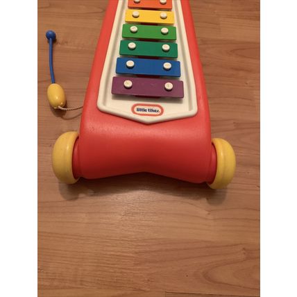 Vintage Little Tikes Musical Xylophone Pull String Toy