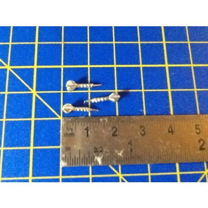 3 Metal Darts 1:12th Dolls House Miniature