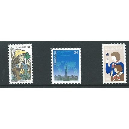 canada stamps mnh 1985 3 single sets sg1173 sg 1173 sg1174 sg 1175