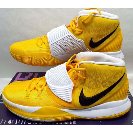 New Mens 18 NIKE Kyrie 6 University Gold Black Shoes MSRP $130 CW4142-702
