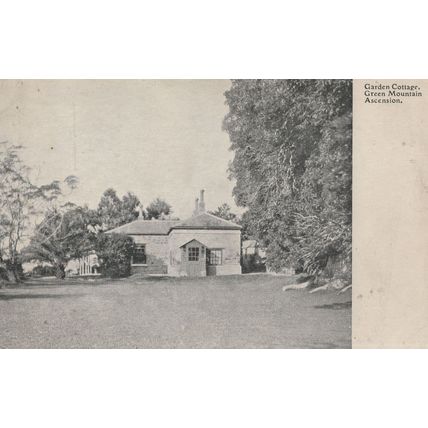 Garden Cottage Ascension Island Saint Helena Antique Rare Postcard