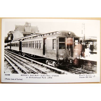 Postcard Mersey Electric Railway 1914, Pamlin Prints Unused