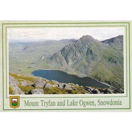 Mount Tryfan Snowdonia Postcard posted 1994 creased
