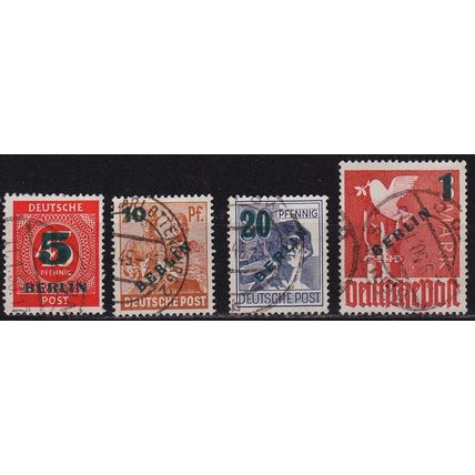 GERMANY BERLIN [1949] MiNr 0064-67 ( O/used ) [01]