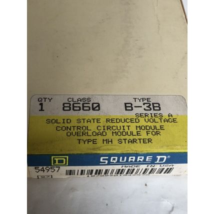 NEW SQUARE D 8660 B-3B OVERLOAD MODULE FOR TYPE MH STARTER,DL,DI