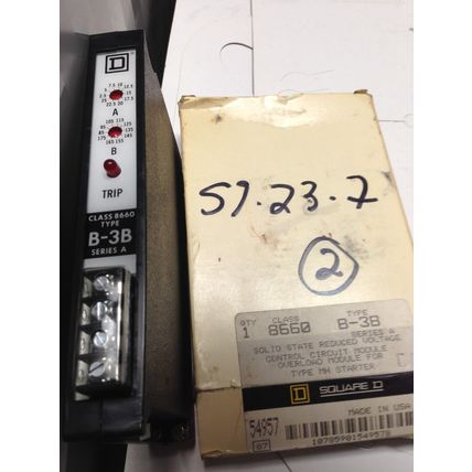 NEW SQUARE D 8660 B-3B OVERLOAD MODULE FOR TYPE MH STARTER,DL,DI