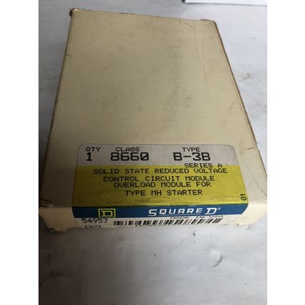 NEW SQUARE D 8660 B-3B OVERLOAD MODULE FOR TYPE MH STARTER,DL,DI