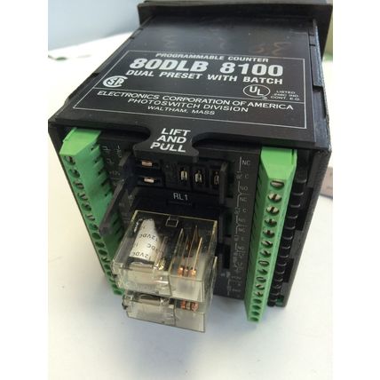 ALLEN BRADLEY PROGRAMABLE COUNTER MODEL A 80DLB-8100 PHOTOSWITCH,FK