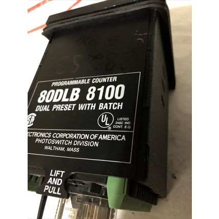 ALLEN BRADLEY PROGRAMABLE COUNTER MODEL A 80DLB-8100 PHOTOSWITCH,FK