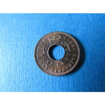 1959 QUEEN ELIZABETH II EAST AFRICA ONE CENT FREE POST. (ebid)