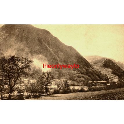 Foelddu Faur, Pennant Valley, Wales, Vulcan Series Postcard