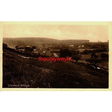 Llanbedr Village, Near Harlech, Wales, Rare Griffith Postcard