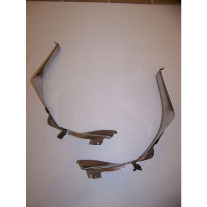 1965 CHRYSLER IMPERIAL SPLASH APRON TRIM CORNERS OEM PAIR NICE LEBARON CROWN