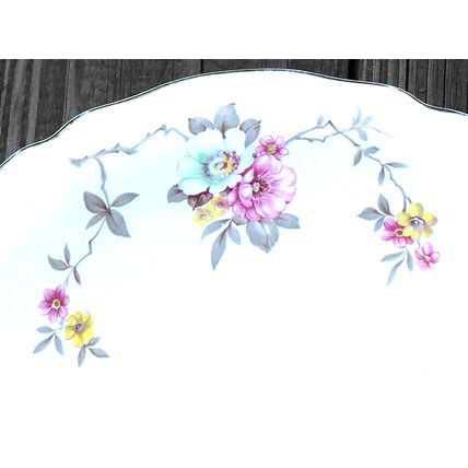 1940's Edwin M. Knowles Blossom Time 51-6 Floral Vintage Vegetable Serving Bowl