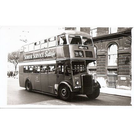 Black & White Photograph of Manchester Corporation Transport - JND 672