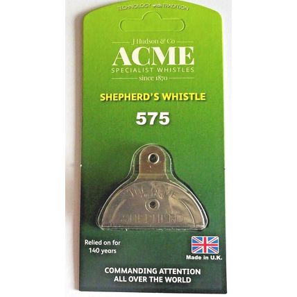 GENUINE ACME 576 SHEPHERDS WHISTLE PLASTIC or SILVER NICKEL PLUS BLACK LANYARDS
