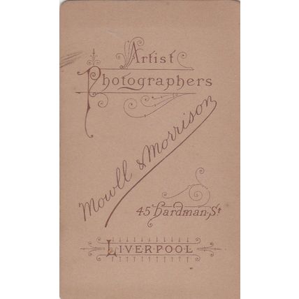 VICT. CDV PHOTO-ATTRACTIVE YOUNG LADY BY MOWLL @ MORRISON, LIVERPOOL