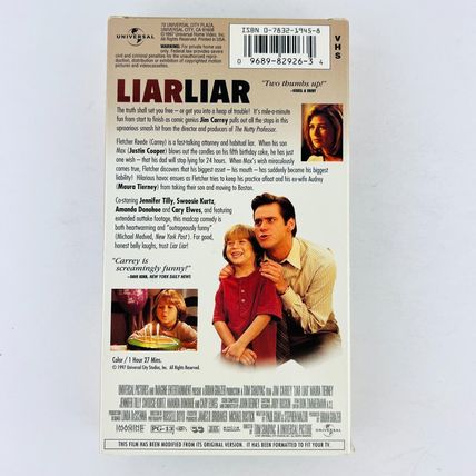 Liar Liar VHS Video Tape Movie Jim Carrey