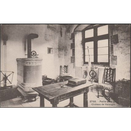 Petite Salle du Château de Valangin, c.1910s - Phototypie Co CPA