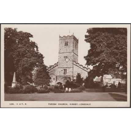 Parish Church, Kirkby-Lonsdale, Westmorland, c.1930 - Atkinson & Pollitt RPPC