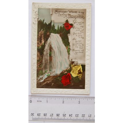 1931 postcard Birthday Wishes To My Darling Daughter