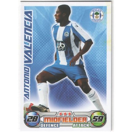 Match Attax 2008/2009 Antonio Valencia Wigan Athletic